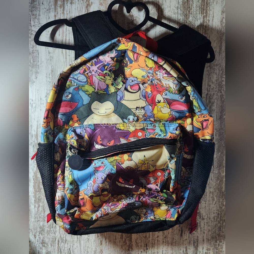 Pokemon Gotta Catch Them All Colorful Character Kids Backpack School Bag